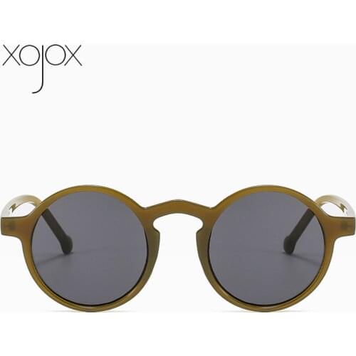 XojoX Womens Decorative Sunglasses Vintage Round Mens Shades Eyewear Retro Fashionable 2021 New Sun Glasses