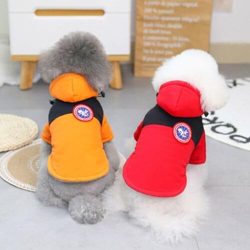 Pet Winter Clothes Dog Hat Two Leg Jacket Teddy Stormsuit Puppy Warm Clothes Pet Coat Pink Pomeranian Cold Weather Jacket