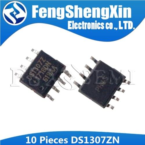 10pcs/lot New DS1307ZN DS1307Z DS1307 SOP-8 64 x 8, Serial, I2C Real-Time Clock