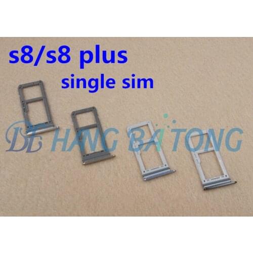 10pcs new original for Samsung Galaxy S8 edge G950 S8+plus G955 SIM Card Slot SD Card Tray Holder Adapter all color ,single sim