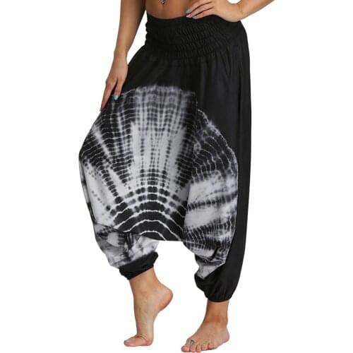 2021 Womens Boho Loosed Harem Yoga Pants,Hippie Palazzo Casual Aladdin Genie Beach Pants,Sports Pants