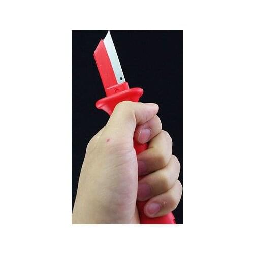 35HS Cable Knife Patent Fixed Straight Blade Blister Packing 180mm Length