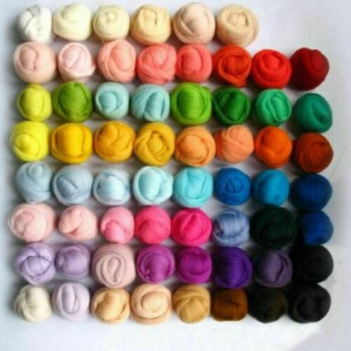 36 Colors Wool Felt Needles Tools Set Needle Felting Mat Starter DIY Kits