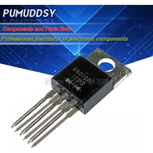 5PCS V60100C MBR60100CT TO-220 Schottky rectifier diode 60A 100V in stock can pay IC