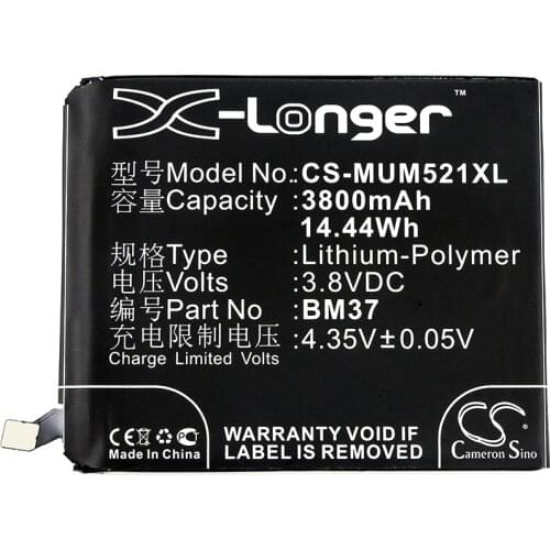 Cameron Sino 3800mAh Battery for Xiaomi Mi 5s Plus ( China Version ) Mi 5s Plus Premium Edition ( China Version ),BM37
