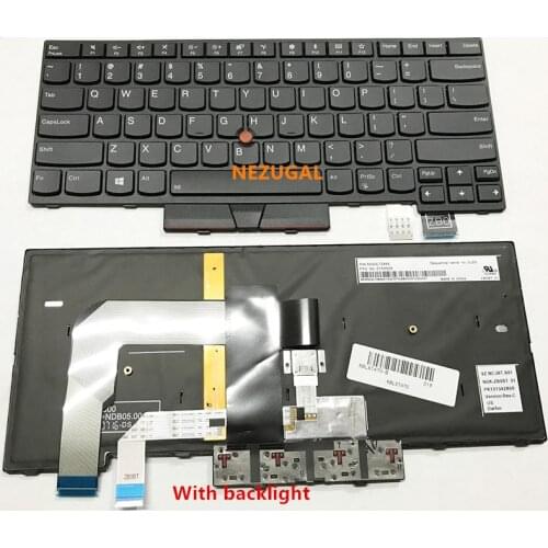 US English Keyboard for Lenovo Thinkpad T470 T480 A475 A485 Teclado With Backlit 01HX379 01HX339 01HX299 SN20P41721
