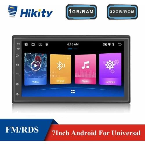 Hikity Car Radio 2Din Android Stereo Receiver GPS Multimedia Video Player 7"Bluetooth Autoradio For VW Nissan Hyundai Kia Toyota