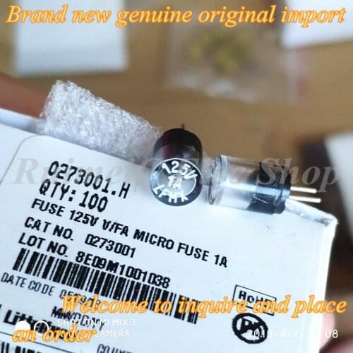Free Shipping For All 2PCS 0273001.V 1A Original Factory New Original125V LFMX TR3 Plug-In Fuses