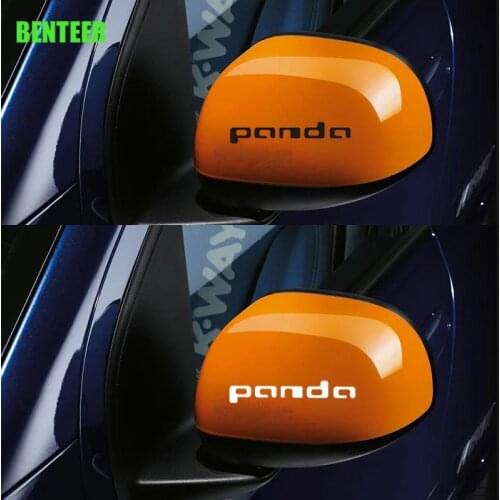 2pcs Car rearview mirror sticker for fiat panda