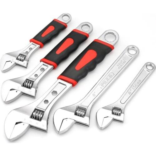Large Opening Adjustable Wrench Stainless Steel Universal Spanner Mini Nut Key Repair Hand Tools Home Multi-function Wench