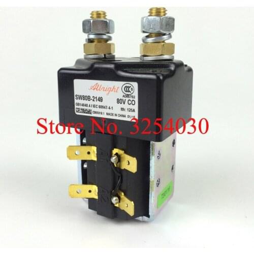 HELI 3TON Electric Forklift Using Original Albright DC Steering Contactor Lifting Contactor 80V 125A SW80B-2149 or SW80-62