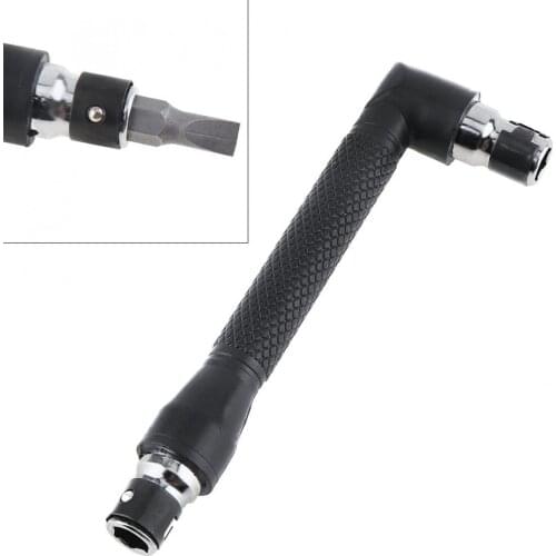 L-shape Ratchet Wrenches Mini 45# Steel Socket Wrench Double Head Socket Wrench Set with 1/4