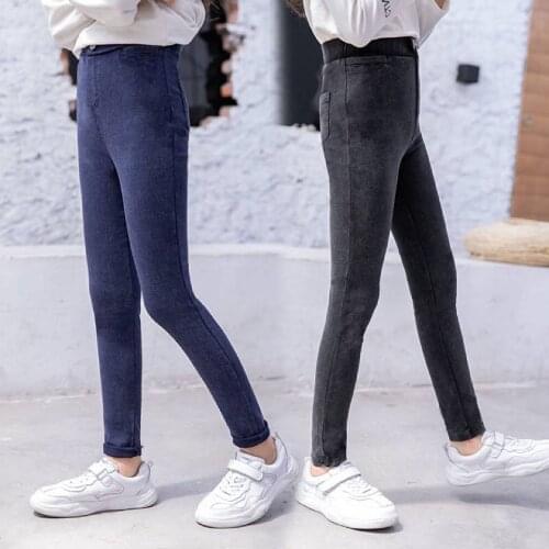 3 Colors Spring Kids Girls Fashion Long Slim Legging For 100CM-150CM Girls Casual Autumn Pants Toddler Girl High Quality Trouser