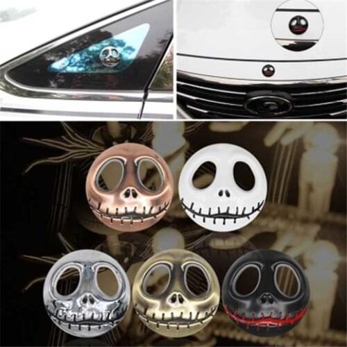 3D Metal Pumpkin Halloween Car Sticker Logo Emblem Badge Car Styling Stickers For Cars Motorcycle Decorative