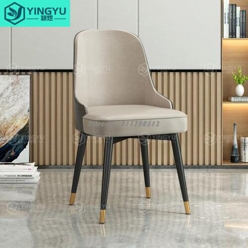 Nordic light luxury dining chair ins household stool simple modern dining table back chair bedroom desk makeup chair