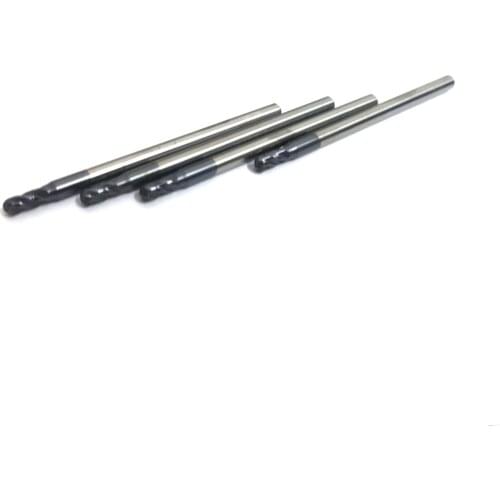 R1.25mm Carbide Ball Nose End Mill 4 Flute HRC45 3mm Shank CNC Router Bits cnc carbide endmill cutter