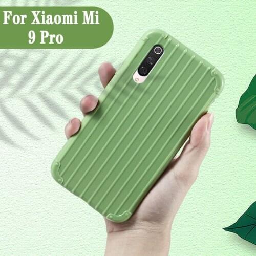 Luxury Luggage For xiaomi mi 9 pro case full protection Cute Suitcase Trunk TPU Silicone Back Cover For xiaomi mi 9 pro Coque