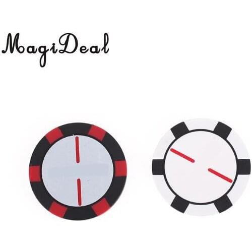 MagiDeal Professional Golf Marker Poker Chip Collectable Parts Golf Training Aids Gift for Golf Lover Practice Friend Gifts