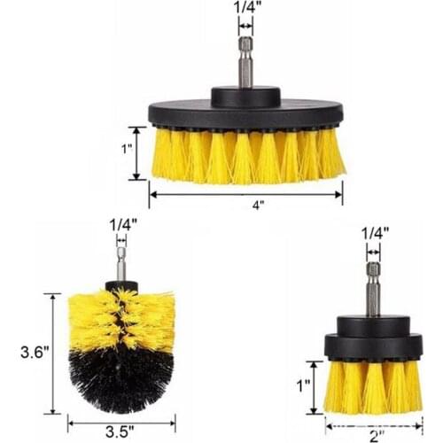 Drill Brush All Purpose Cleaner Scrubbing Brushes for Bathroom Surface Grout Tile Tub Shower Kitchen Auto Care Cleaning Tools
