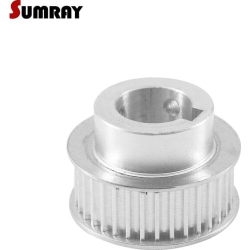 SUMRAY 3M 40T Keyway Timing Pulley Wheel 8/10/12/14/15/16/17mm bore keyway Diameter 3/4/5/6mm 11/16mm width Tooth Belt Pulley