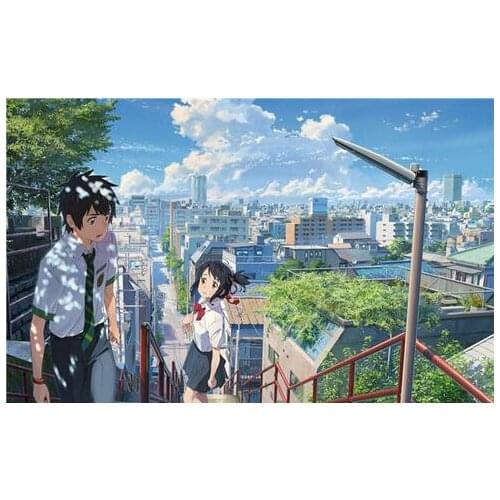 Lot Style Choose Japan Kimi no na wa, Your Name Anime Art Silk Poster for Your Home Wall Decor 24x36inch