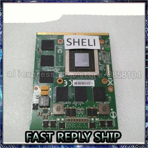 SHELI For M17X R2 Laptop YT99J CN-0YT99J N12E-GS-A1 GTX560M GTX 560M 1.5G DDR5 MXM 3.0 VGA Video Graphics Card