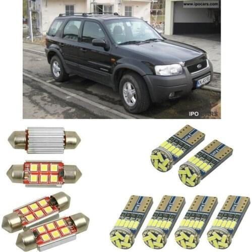 Interior led Car lights For Ford maverick 2001 bulbs for cars License Plate Light 6pc