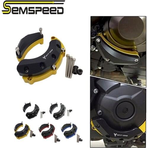 SEMSPEED MT-09 logo Motorcycle Engine Guard Case Slider Cover Protector For YAMAHA MT 09 mt09 2014 2015 2016 2017 2018 2019 2020