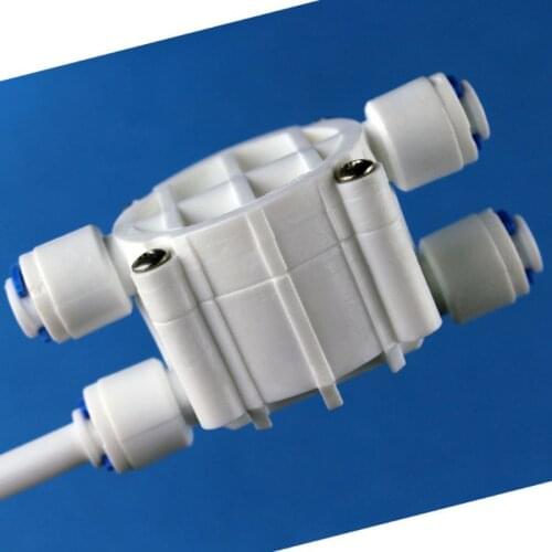 1/4" OD Tube 4 Way Valve Auto Shut Off Pressure Regulator Aquarium Water Purifier Reverse Osmosis Machine Water Filter Parts