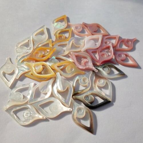 1Pcs Leaf-shaped Shell Loose Beads Charms For DIY Necklace Bracelet Anklet Furniture Accessories Sewing Craft Jewelry