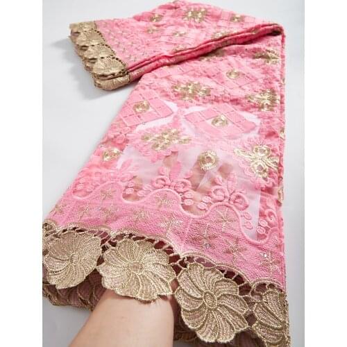 2021 High Quality Nigerian Milk Silk Lace For African Tulle Mesh Lace Fabric France Cord Lace For Party Wedding Dress