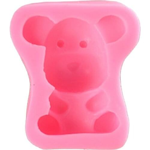 3D Bear Silicone Fondant Cake Molds Cupcake Decorating Tools Candy Chocolate Gumpaste Mold Kitchen Accessories H832