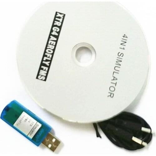4IN1 USB Flight Simulator Computer Flight Simulator For G4 FMS XTR AEROFLY SU27 KT Model Airplane Helicopter Controller