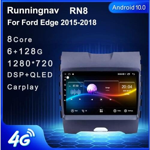 4G LTE Android 10.1 For Ford Edge 2015-2018 Car Radio Multimedia Video Player Navigation GPS