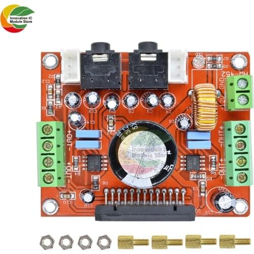 Ziqqucu TDA7850 4*50W Car Audio Power Amplifier AMP Board BA3121 Noise Reduction Module XH-M150 DC 12V 4X50W 4X50