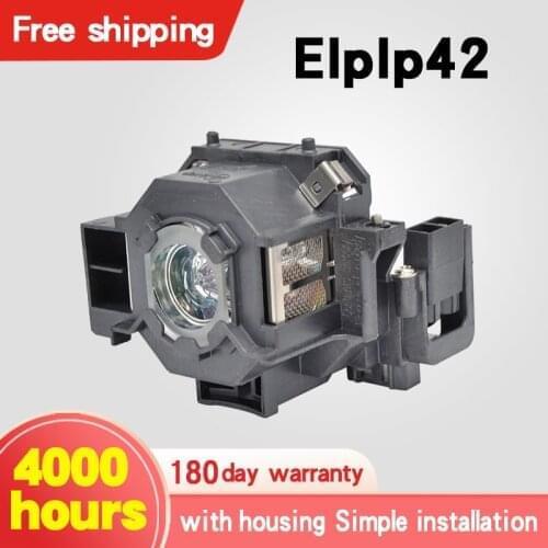 Free shipping Projector Bulb with housing ELPLP42 V13H010L42 For 8EMP-822; EMP-822H; EMP-83; EMP-83C; EMP-83H; EMP-83HE