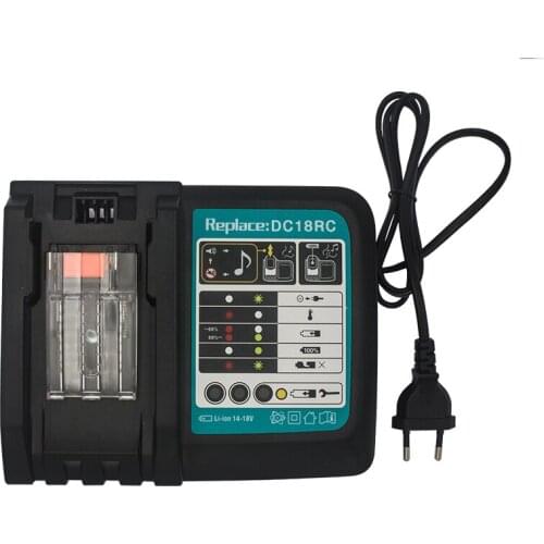 Replace Makita 14.4V-18V charger DC18RC 3A fast charger for BL1815 BL1830 BL1840 BL1415 BL1430 BL1440 BL1445 BL1460 BL1845
