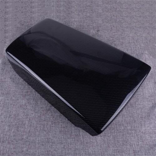DWCX Plastic Interior Black Carbon Fiber Style Car Center Console Armrest Box Panel Cover Trim Fit For Honda Accord 2018