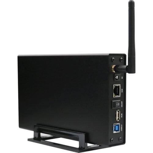 Blueendless Rj45 External Hard Drive Case Nas Wifi Antenna Wireless Wifi Sata Usb 3.0 Wifi Hdd Interface Aluminum Hdd Box Hdd
