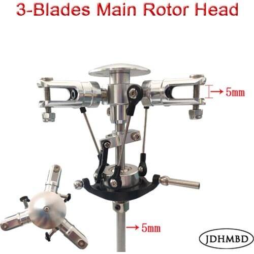 JDHMBD Remote Control Helicopter 450/L/480E/N Three-rotor Rotor Multi-rotor Helicopter Spare Parts 5MM