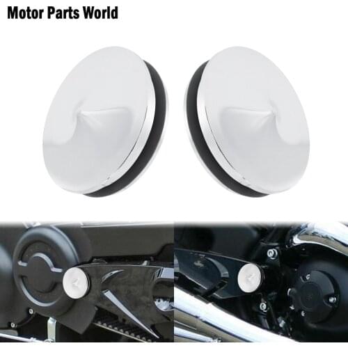 Motorcycle 2PCS Chrome Swingarm Covers Bolts For Harley V-Rod VRSCAW 2007-2010 Street Rod VRSCR 2006-2007 Night Rod VRSCD 06-08