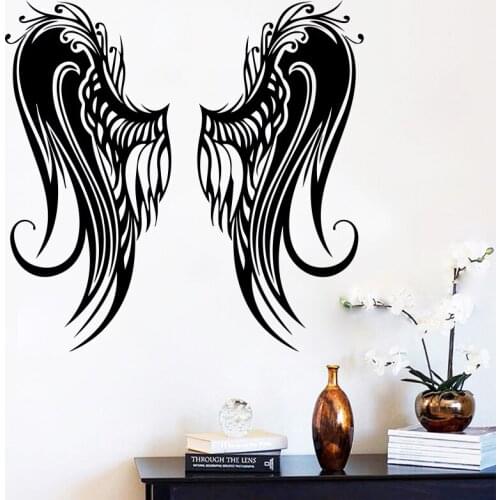 Angels Wings wall sticker home decor for living room bedroom decoration accessories vinyl wall art