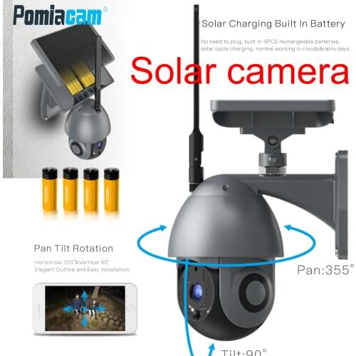 New Sound-light camera/ Sound control light LED camera /12000mA Sloar powered battery WIFI camera with solcar panels