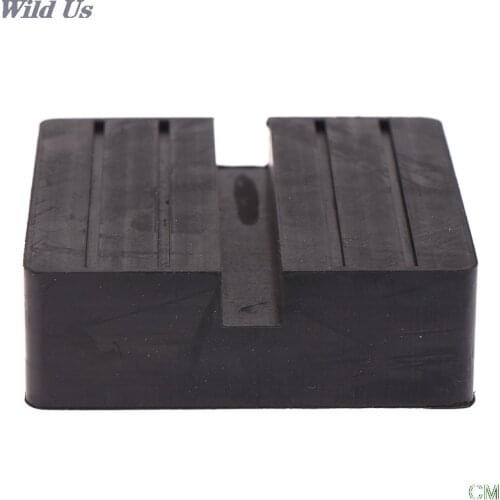 Car Lift Jack Stand Rubber Pads Square Universal Slotted Frame Rail Jack Guard