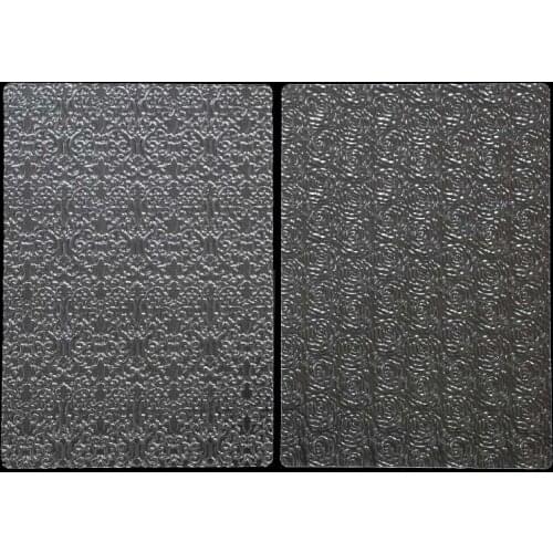 Transparent Texture Cake Mold Cookie Cupcake Fondant Tyre Texture Mat Border Decorating Tools Flower Texture Sheet Set