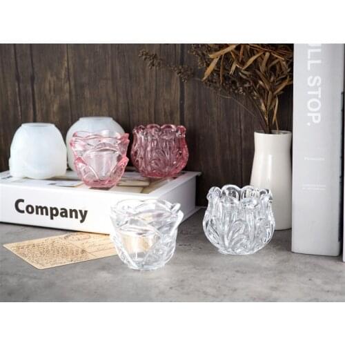 Tortoise Supply Crystal Epoxy Resin Mold Glass Candle Holder Storage Box Mold Ashtray Multifunctional Mirror Silicone Mold