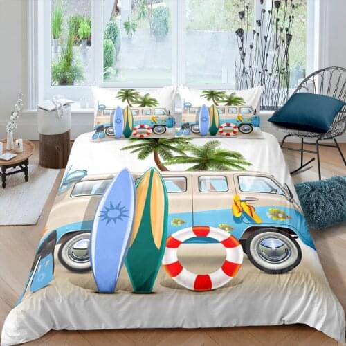 Home Textiles Luxury 3D Swimming Ring Print Duvet Cover Set 2/3 Pcs Pillowcase Kids Bedding Set AU/EU/UK/US Queen and King Size