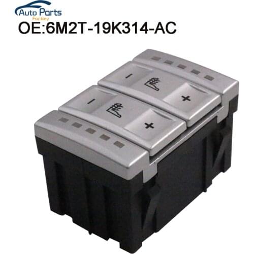 Silver Color Electric Seat Heated Switch Heating Switch For Ford Mondeo MK3 MK4 S-Max 6M2T-19K314-AC 6M2T19K314AC