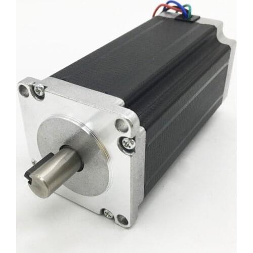 12Nm 2phase 2PH 86x86x150mm Nema34 Stepper Motor 1.8degree 6A Keyway shaft Milling shaft for Optical testing instruments