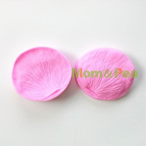 Mom&Pea 0742 Free Shipping Petal Shaped Silicone Press Mold Cake Decoration Fondant Cake 3D Mold Food Grade Chocolate Mold